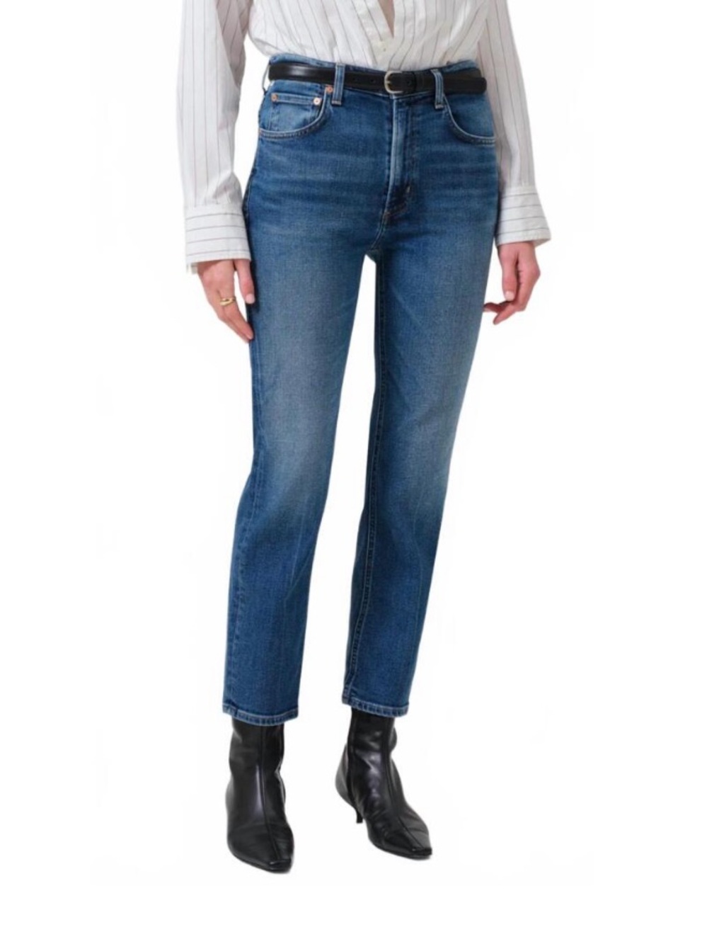 Citizens Of Humanity Zurie Cropped Jeans - Abalone, Size 26